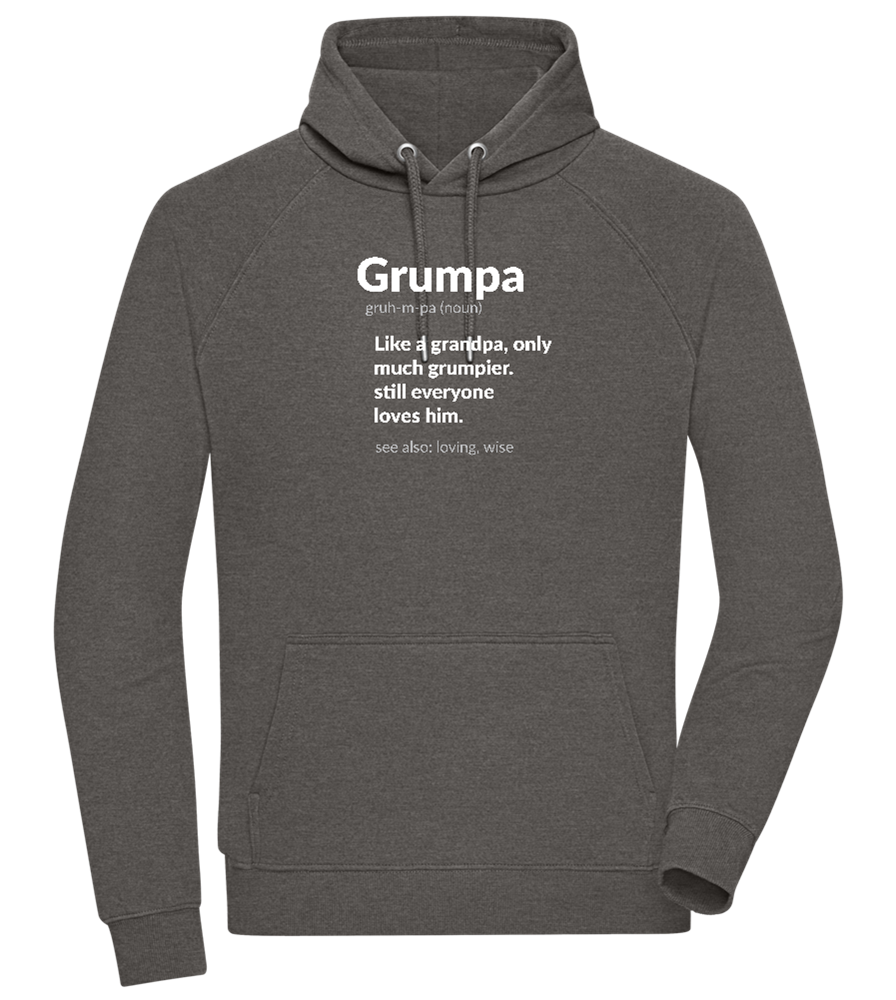 Grumpa Design - Comfort unisex hoodie_CHARCOAL CHIN_front