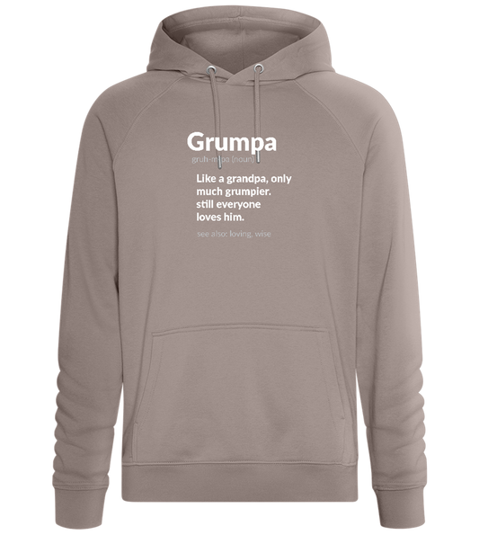 Grumpa Design - Comfort unisex hoodie_CHARCOAL CHIN_front