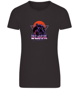 Retro Panther 3 Design - Basic women's fitted t-shirt