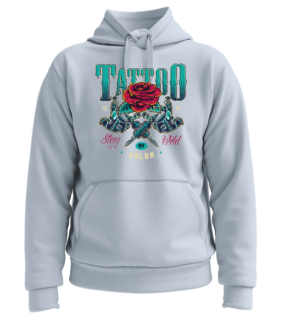 Stay Wild Design - Premium unisex hoodie_CREAMY BLUE_front