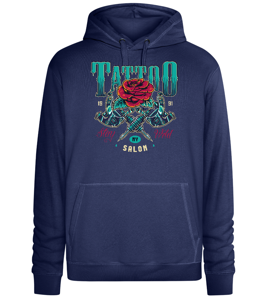 Stay Wild Design - Premium unisex hoodie_DENIM CHINA_front