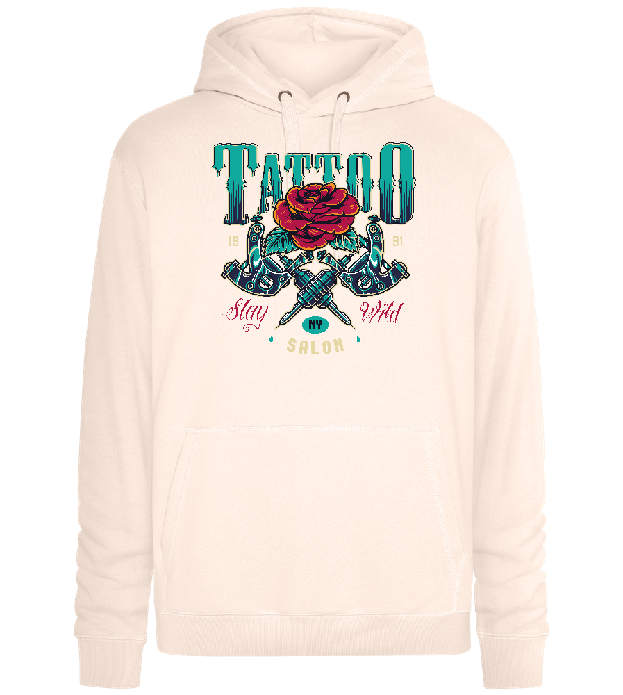 Stay Wild Design - Premium unisex hoodie_LIGHT PEACH ROSE_front