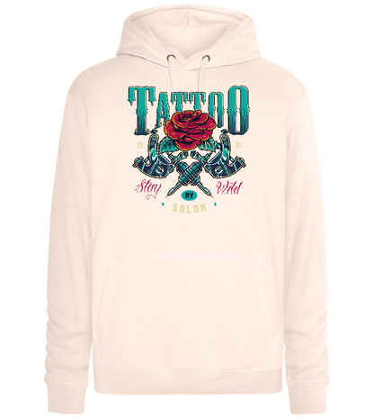 Stay Wild Design - Premium unisex hoodie_LIGHT PEACH ROSE_front