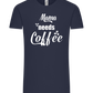 Needs Coffee Design - Comfort Unisex T-Shirt_FRENCH NAVY_front