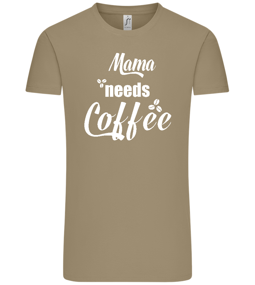 Needs Coffee Design - Comfort Unisex T-Shirt_KHAKI_front