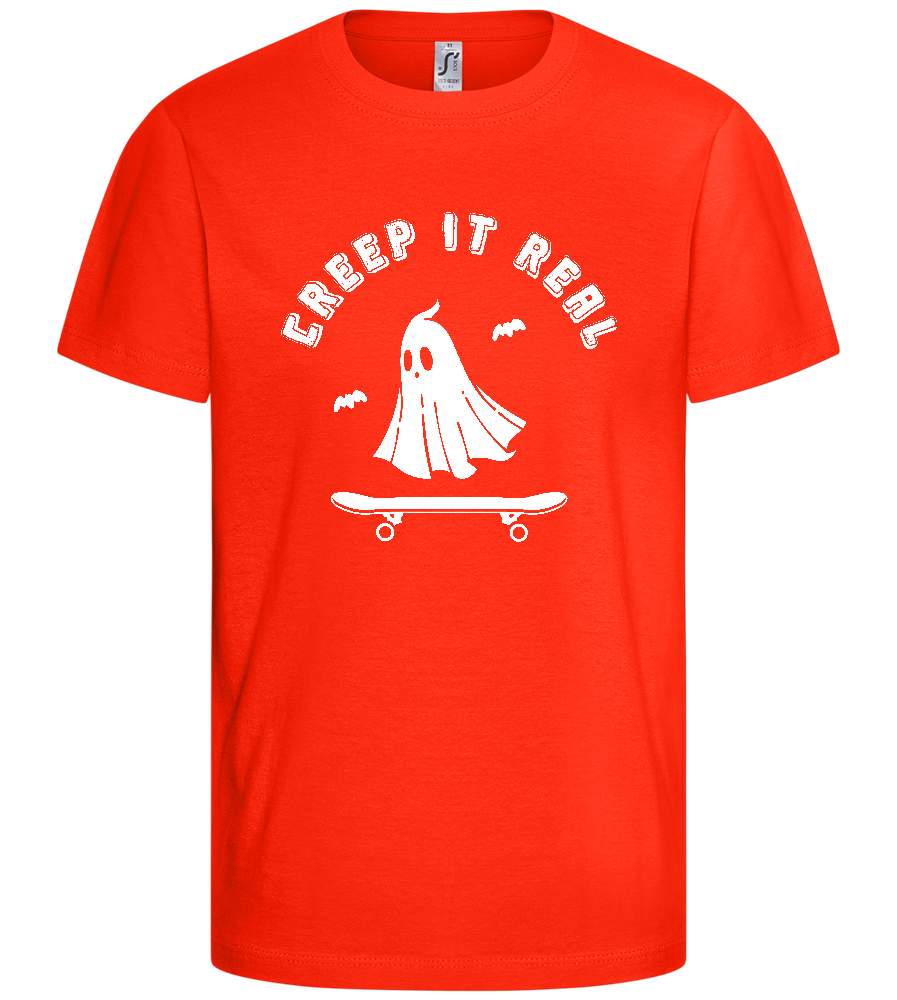 Creep It Real Ghost Design - Comfort kids fitted t-shirt_RED_front