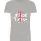 Fake Love Design - Basic Unisex T-Shirt_ORION GREY_front