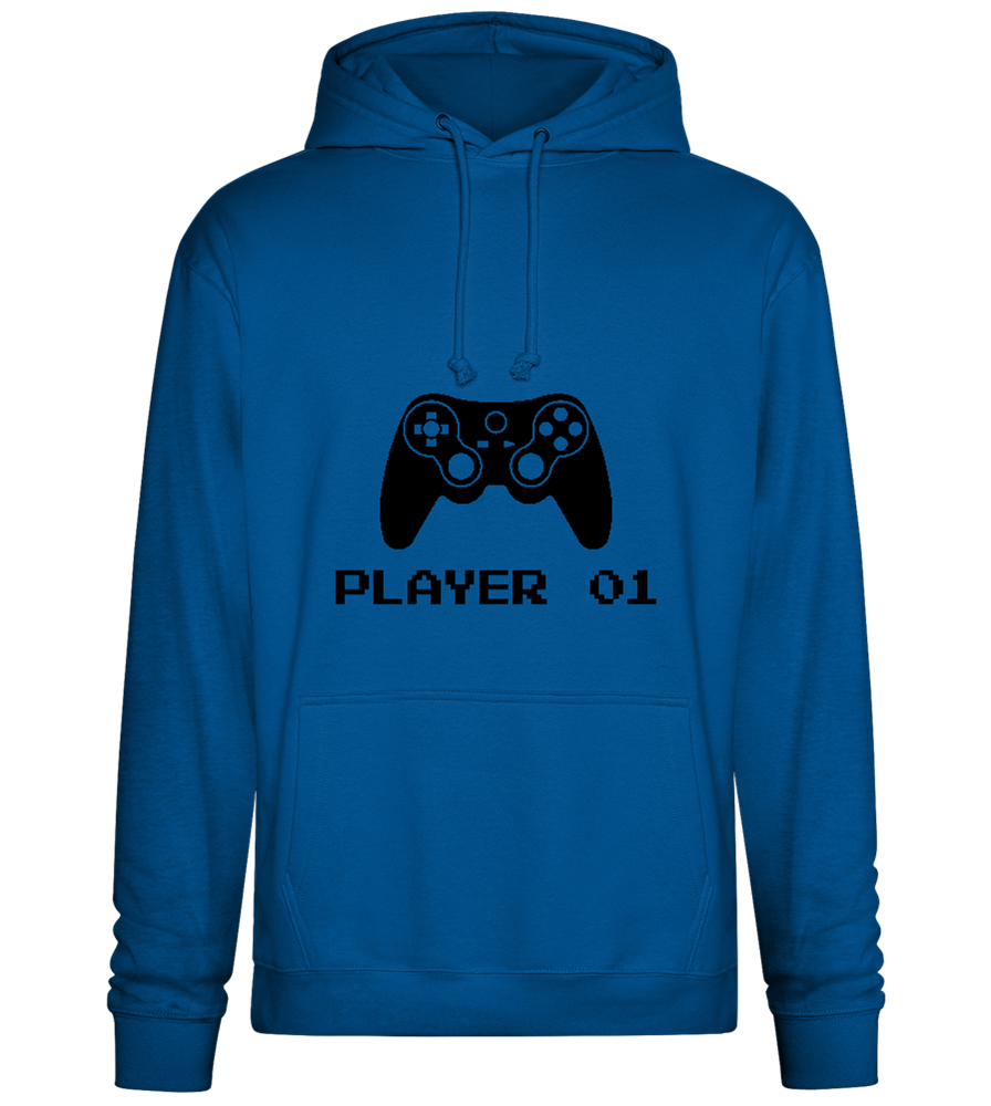 Player 001 Design - Premium Essential Unisex Hoodie_ROYAL_front