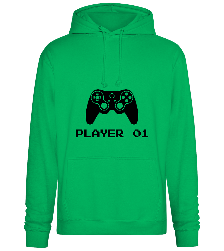 Player 001 Design - Premium Essential Unisex Hoodie_SPRING GREEN_front