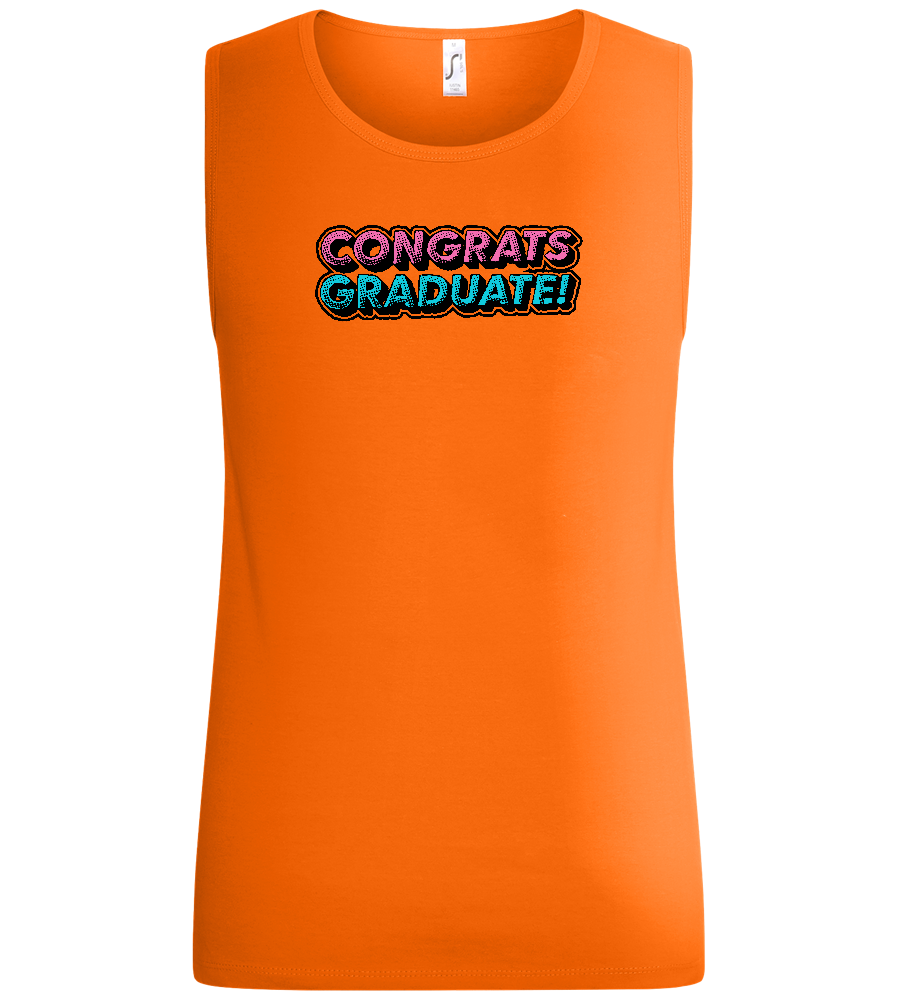 Congrats Graduate Design - Basic men's tank top_ORANGE_front