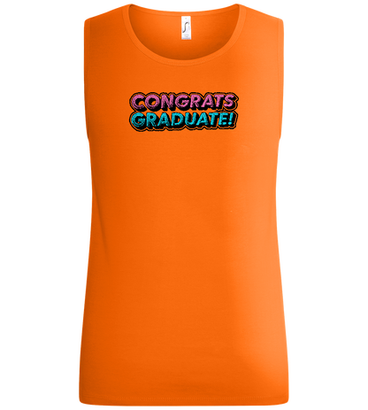 Congrats Graduate Design - Basic men's tank top_ORANGE_front