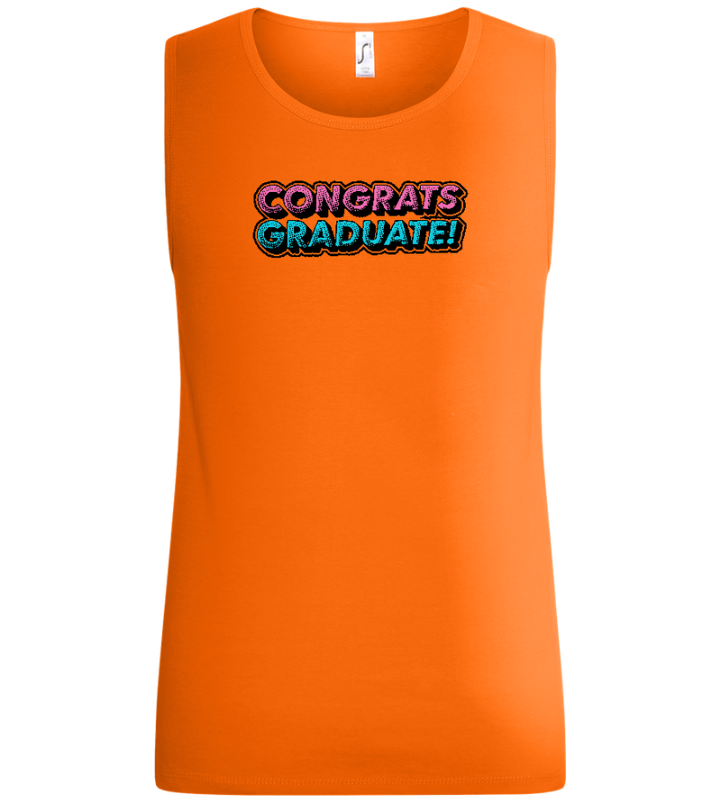 Congrats Graduate Design - Basic men's tank top_ORANGE_front