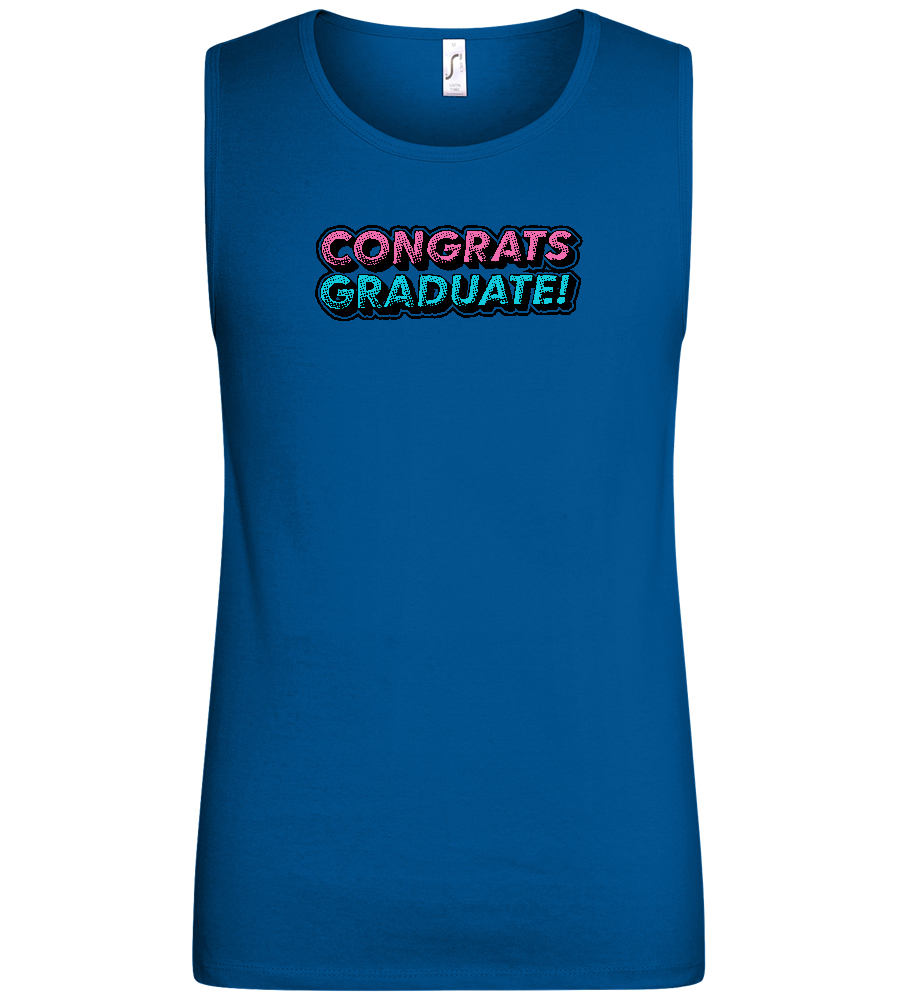 Congrats Graduate Design - Basic men's tank top_ROYAL_front