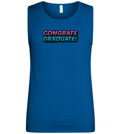 Congrats Graduate Design - Basic men's tank top_ROYAL_front