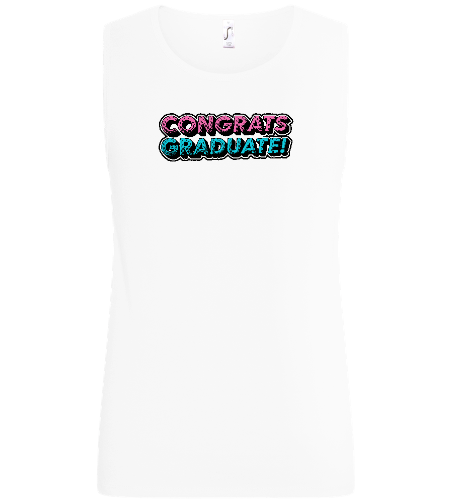 Congrats Graduate Design - Basic men's tank top_WHITE_front