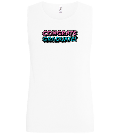 Congrats Graduate Design - Basic men's tank top_WHITE_front