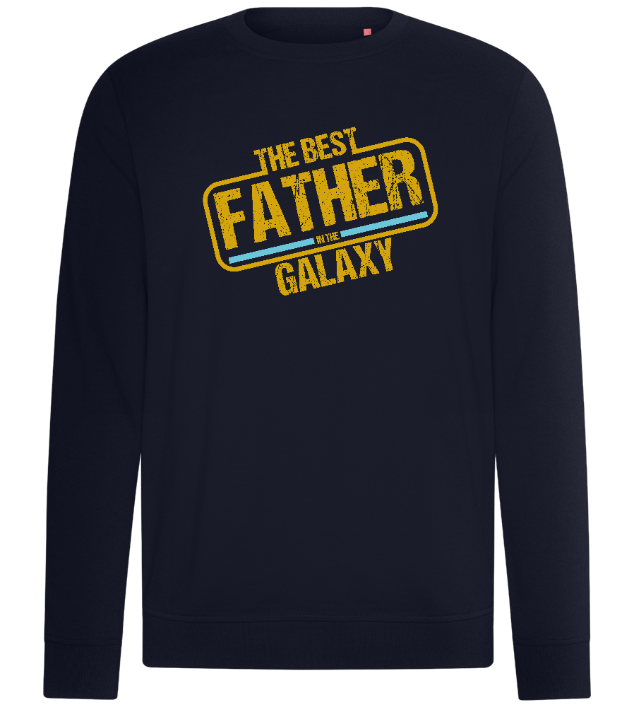 Best Father In Galaxy Design - Comfort unisex sweater_FRENCH NAVY_front