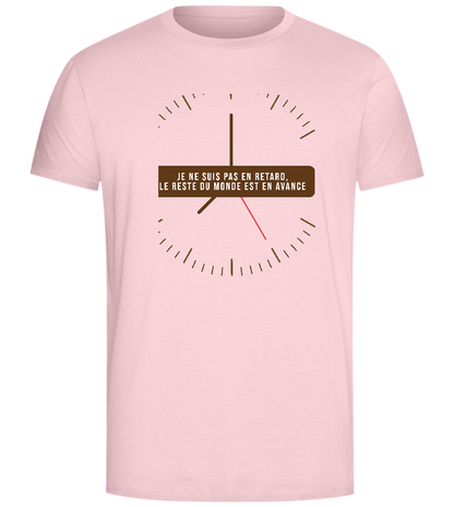 Never Late Design - Comfort Unisex T-Shirt_CANDY PINK_front