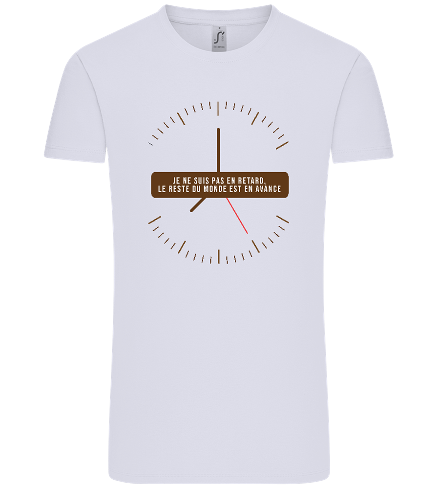 Never Late Design - Comfort Unisex T-Shirt_LILAK_front