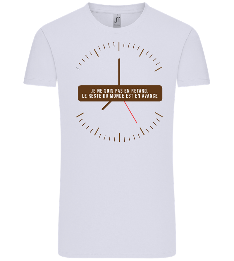 Never Late Design - Comfort Unisex T-Shirt_LILAK_front