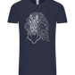 White Abstract Horsehead Design - Comfort Unisex T-Shirt_FRENCH NAVY_front