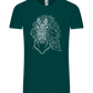 White Abstract Horsehead Design - Comfort Unisex T-Shirt_GREEN EMPIRE_front