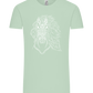 White Abstract Horsehead Design - Comfort Unisex T-Shirt_ICE GREEN_front