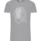 White Abstract Horsehead Design - Comfort Unisex T-Shirt_ORION GREY_front