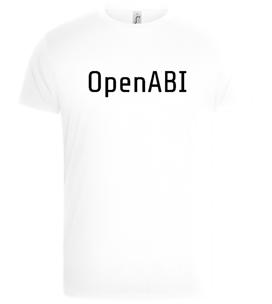 OpenABI Text Design - Basic Unisex T-Shirt_WHITE_front