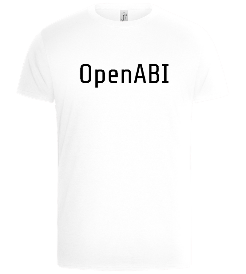 OpenABI Text Design - Basic Unisex T-Shirt_WHITE_front