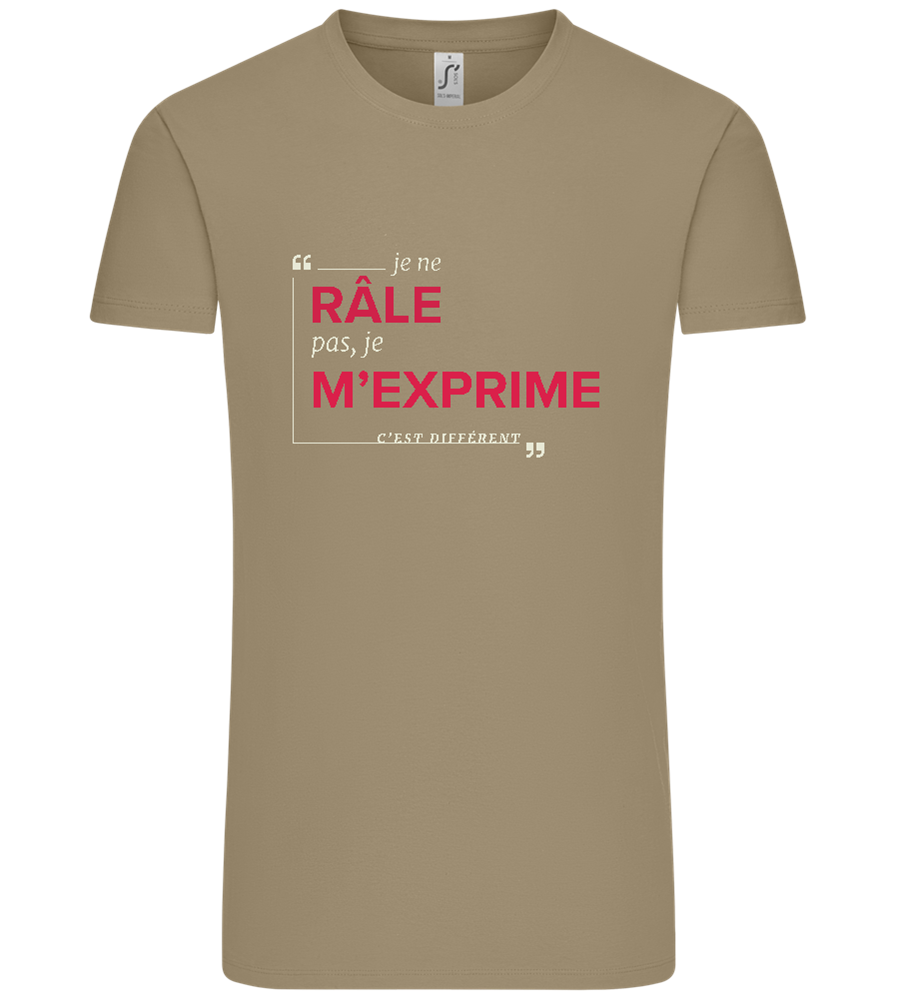 Express Yourself Design - Comfort Unisex T-Shirt_KHAKI_front