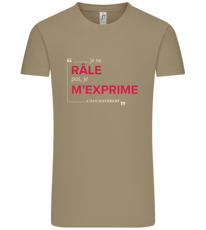 Express Yourself Design - Comfort Unisex T-Shirt_KHAKI_front