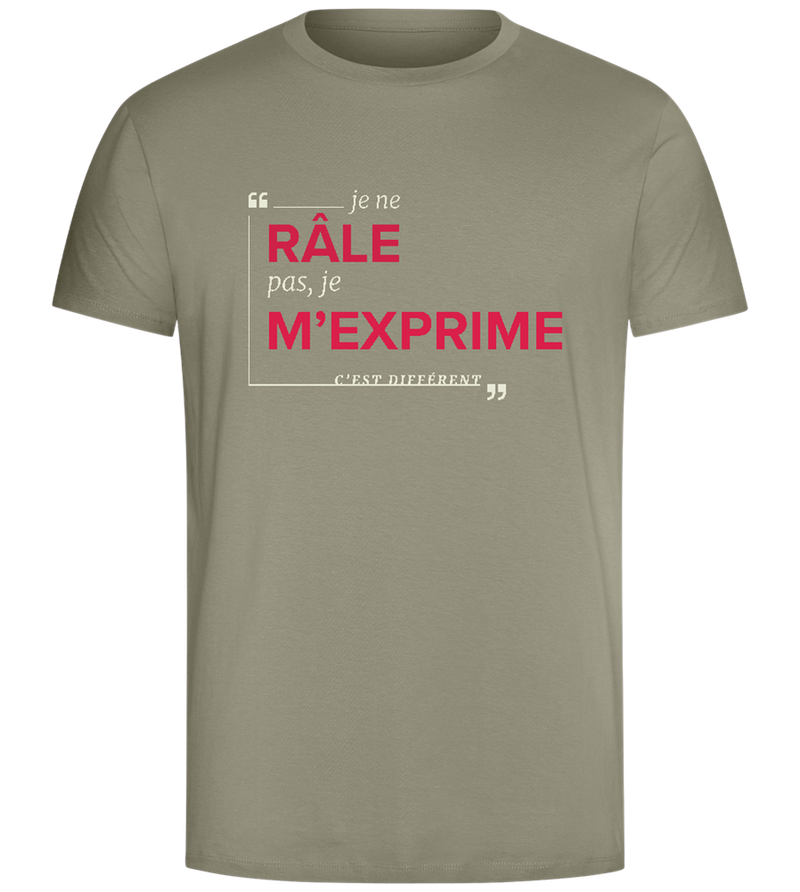 Express Yourself Design - Comfort Unisex T-Shirt_KHAKI_front