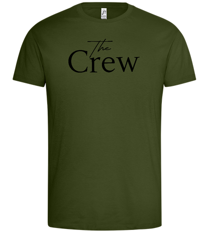 It's The Crew - Premium men's t-shirt_DARK KHAKI_front