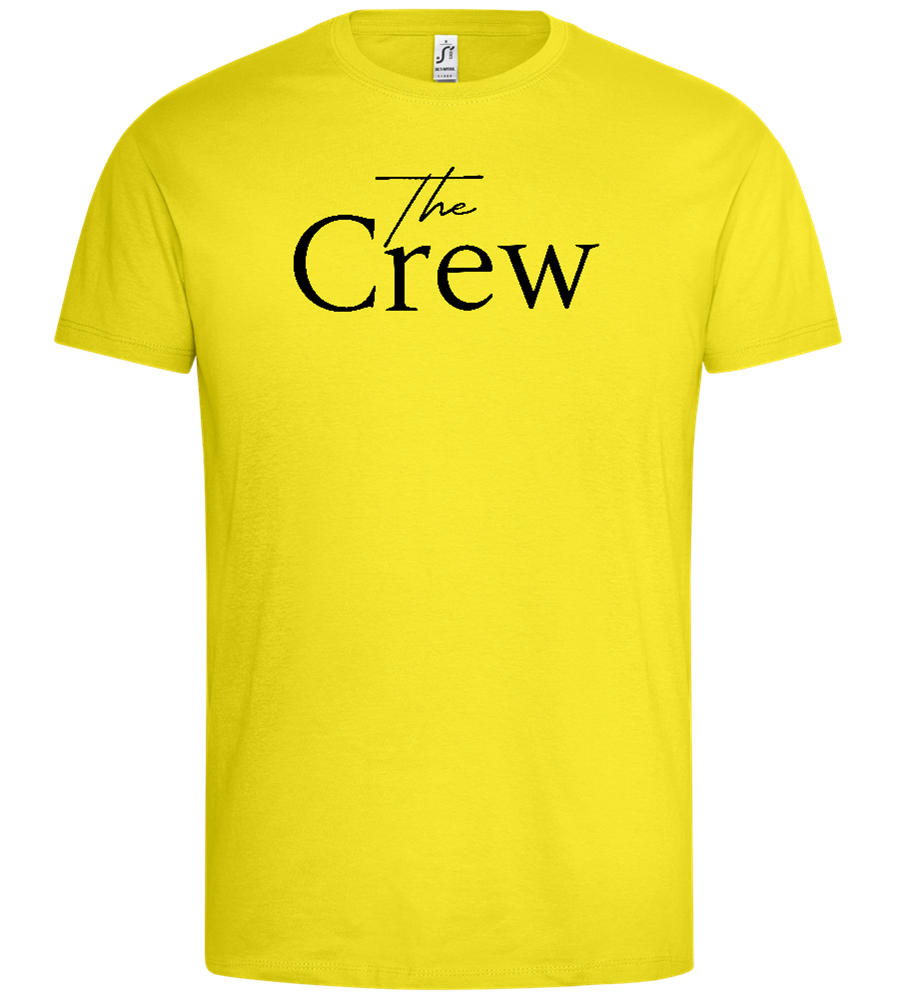 It's The Crew - Premium men's t-shirt_LEMON_front