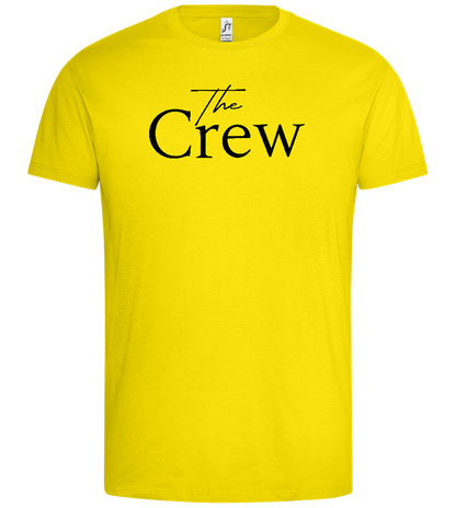 It's The Crew - Premium men's t-shirt_YELLOW_front