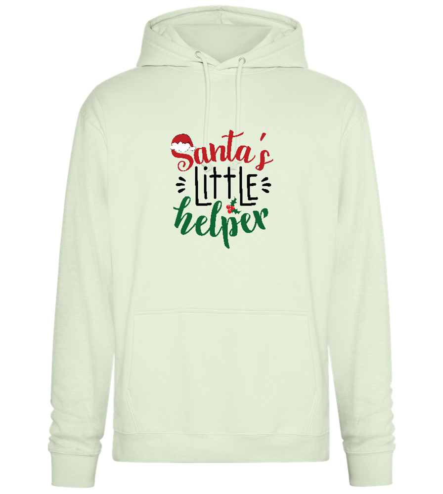 Santa's Helper Design - Premium Essential Unisex Hoodie_CREAMY GREEN_front