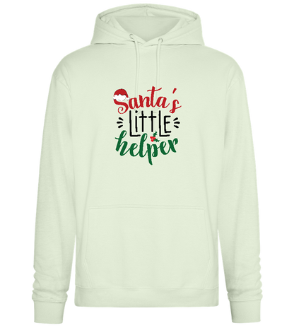 Santa's Helper Design - Premium Essential Unisex Hoodie_CREAMY GREEN_front