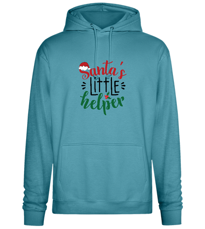 Santa's Helper Design - Premium Essential Unisex Hoodie_POOL BLUE_front