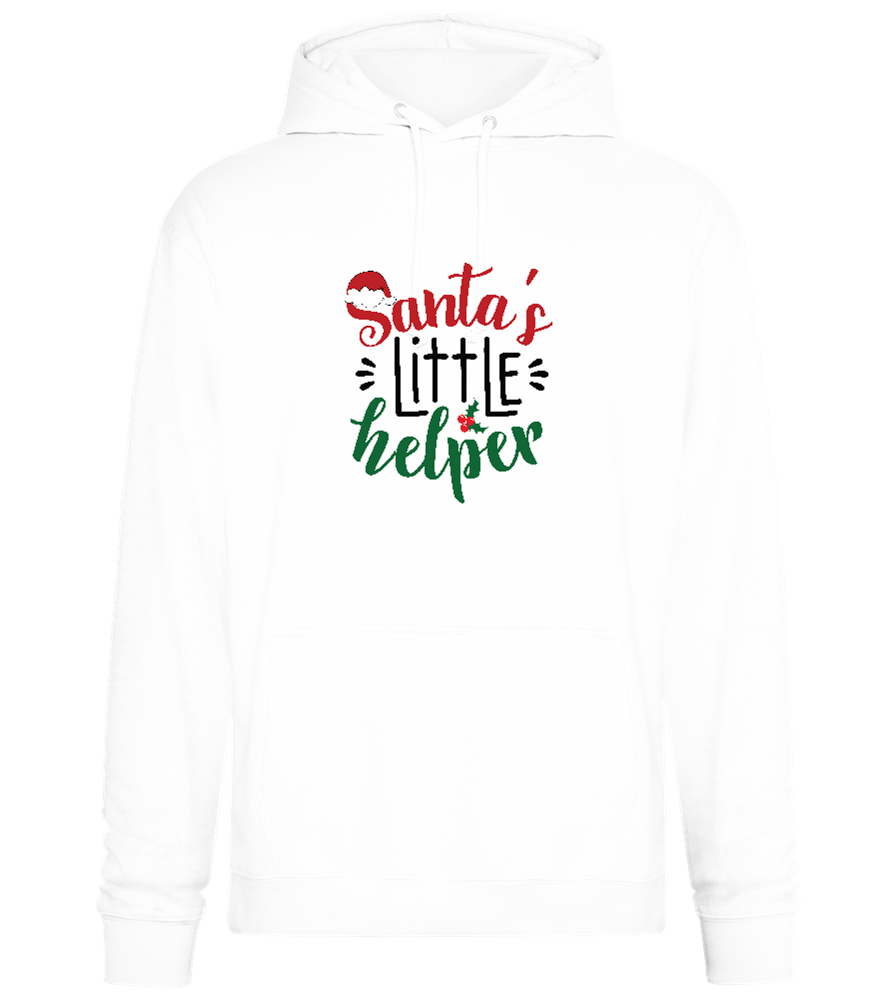 Santa's Helper Design - Premium Essential Unisex Hoodie_WHITE_front