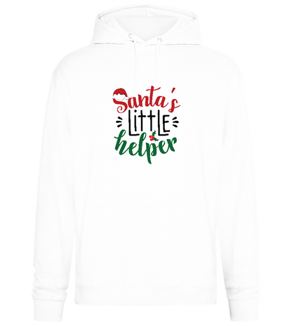 Santa's Helper Design - Premium Essential Unisex Hoodie_WHITE_front