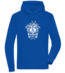 Skull With Flames Design - Premium unisex hoodie