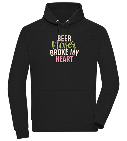 Never Broke My Heart Design - Comfort unisex hoodie_BLACK_front