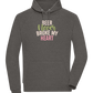 Never Broke My Heart Design - Comfort unisex hoodie_CHARCOAL CHIN_front