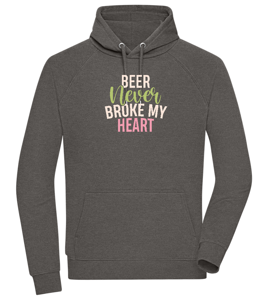 Never Broke My Heart Design - Comfort unisex hoodie_CHARCOAL CHIN_front