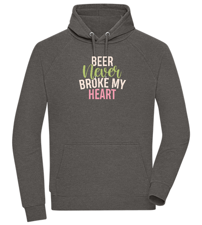 Never Broke My Heart Design - Comfort unisex hoodie_CHARCOAL CHIN_front