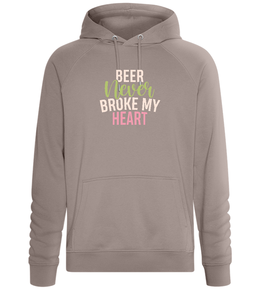 Never Broke My Heart Design - Comfort unisex hoodie_CHARCOAL CHIN_front