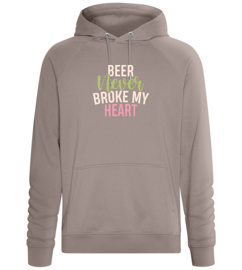 Never Broke My Heart Design - Comfort unisex hoodie_CHARCOAL CHIN_front