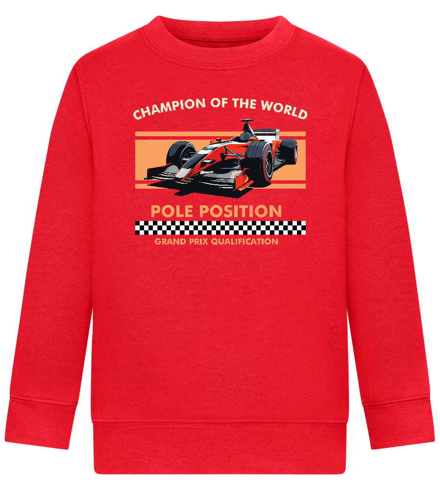 Champion of the World Design - Comfort Kids Sweater_BRIGHT RED_front