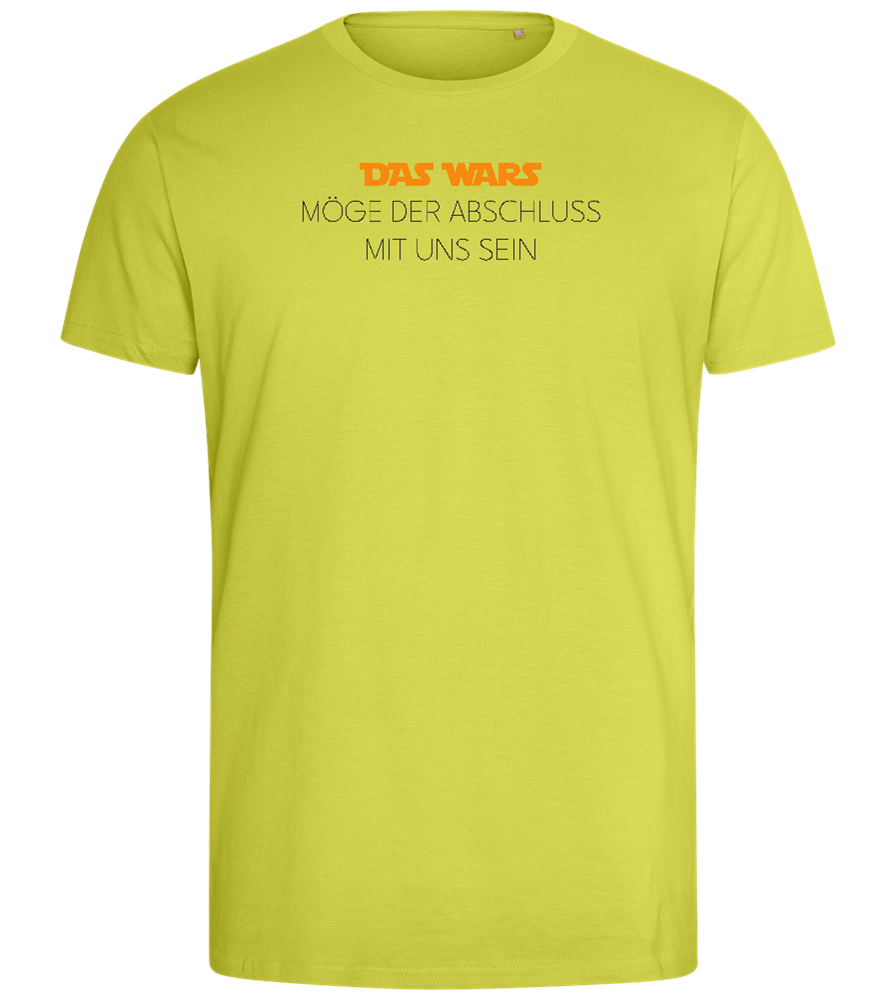 Das Wars Möge Der Abschluss Mit Uns Sein Design - Comfort men's fitted t-shirt_GREEN APPLE_front